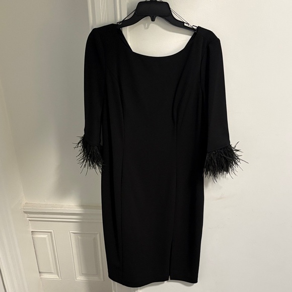 adrianna papell black long sleeve dress Midnight In Paris Velvet Mini Dress Black main image 0